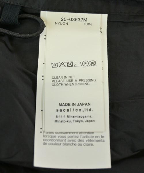 sacai（サカイ）カジュアルシャツ 黒 サイズ:2(M位) メンズ/2200709403029