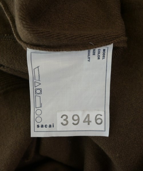 sacai（サカイ）カーディガン 茶 サイズ:-(M位) メンズ/2200709403036