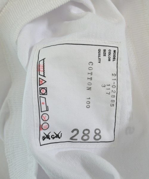 sacai（サカイ）Tシャツ・カットソー 白 サイズ:3(L位) メンズ/2200662536123