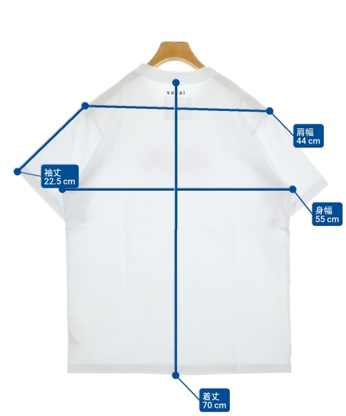 sacai（サカイ）Tシャツ・カットソー 白 サイズ:3(L位) メンズ/2200662536123