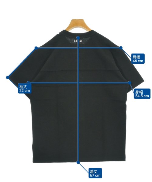 sacai（サカイ）Tシャツ・カットソー 黒 サイズ:2(M位) メンズ/2200662536253