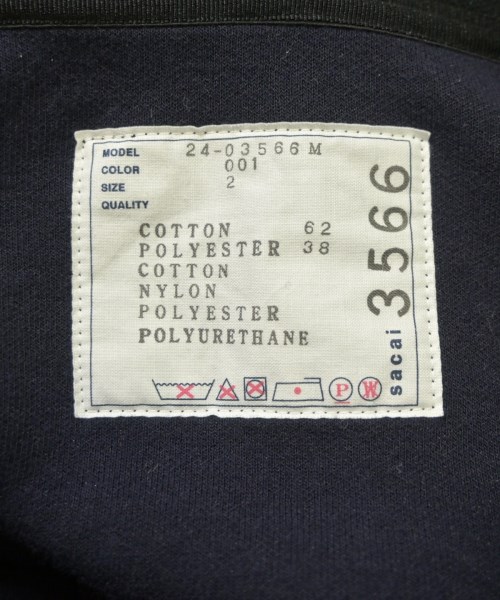 sacai（サカイ）パーカー 黒 サイズ:2(M位) メンズ/2200662579014