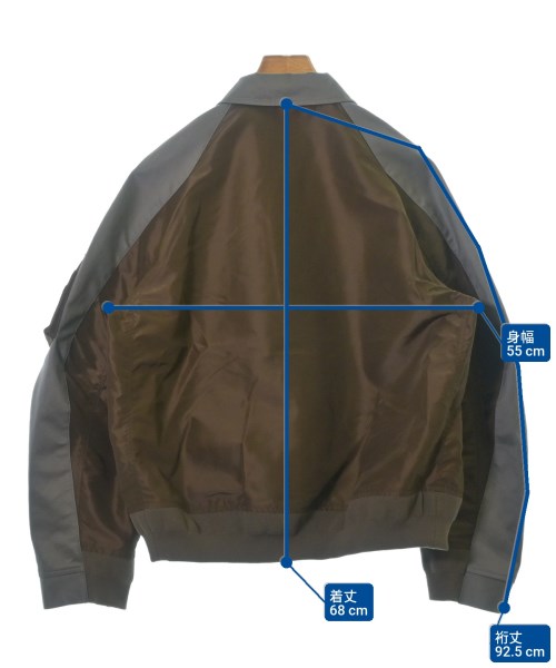 sacai（サカイ）ミリタリーブルゾン 茶 サイズ:2(M位) メンズ/2200662700036