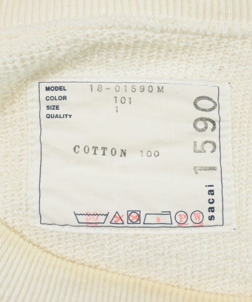 sacai（サカイ）スウェット 白 サイズ:1(S位) メンズ/2200662830016