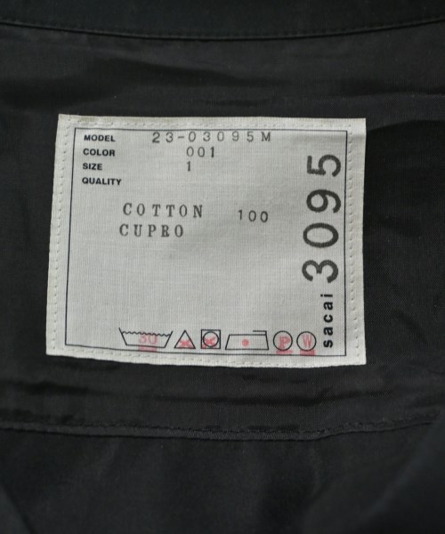 sacai（サカイ）カジュアルシャツ 黒 サイズ:1(S位) メンズ/2200663329045