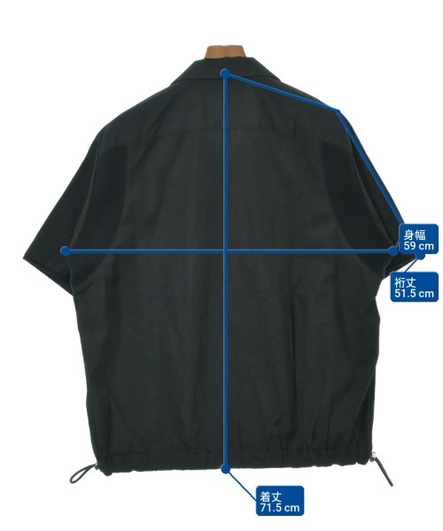 sacai（サカイ）カジュアルシャツ 黒 サイズ:1(S位) メンズ/2200663329045