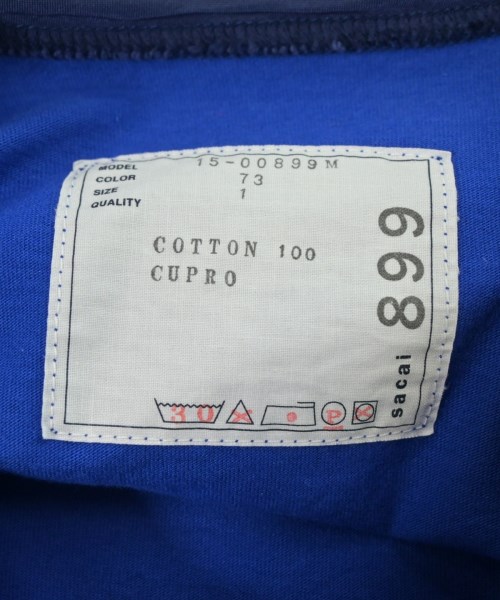 sacai（サカイ）Tシャツ・カットソー 青 サイズ:1(S位) メンズ/2200659912039