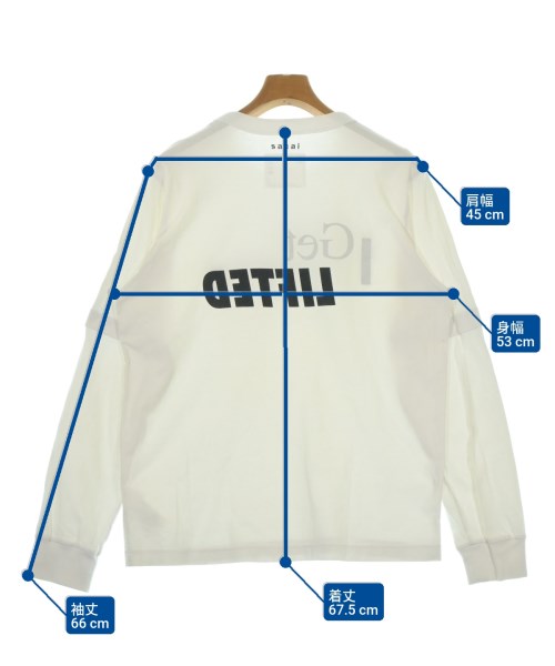 sacai（サカイ）Tシャツ・カットソー 白 サイズ:3(L位) メンズ/2200663242023