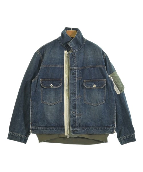 sacai(サカイ)デニムジャケット 紺 サイズ:2(M位)/2200663517015