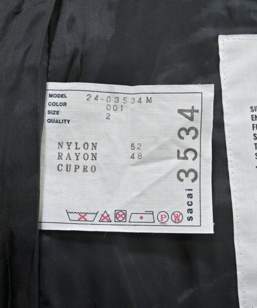 sacai（サカイ）その他 黒 サイズ:2(M位) メンズ/2200660874074