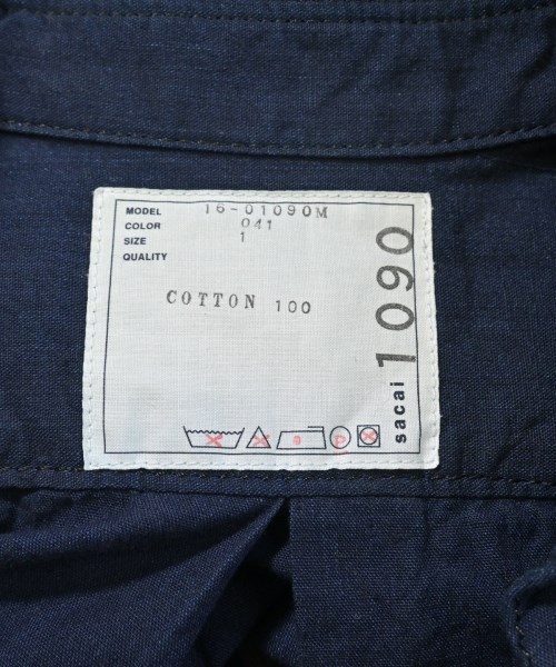 sacai（サカイ）カジュアルシャツ 紺 サイズ:1(S位) メンズ/2200663603060