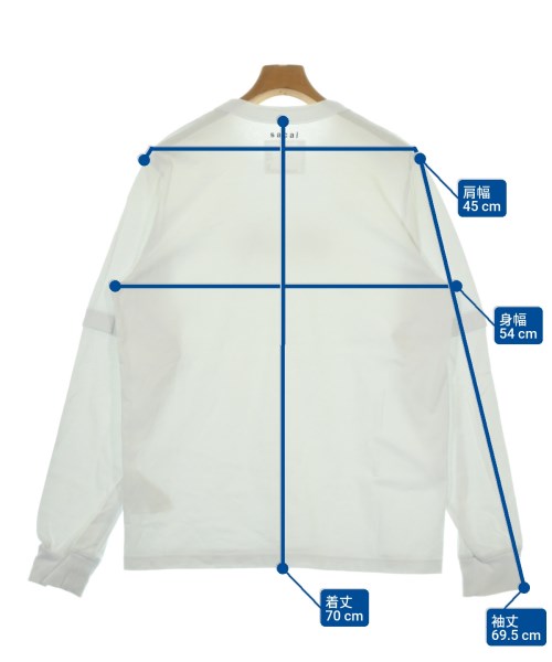 sacai（サカイ）Tシャツ・カットソー 白 サイズ:3(L位) メンズ/2200663603091