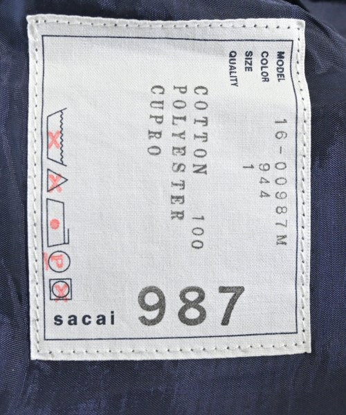 sacai（サカイ）ショートパンツ 紺 サイズ:1(S位) メンズ/2200663603152