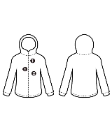 sacai（サカイ）パーカー グレー サイズ:1(S位) メンズ/2200662950011