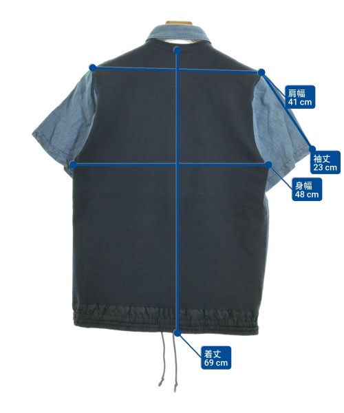 sacai（サカイ）カジュアルシャツ 青 サイズ:2(M位) メンズ/2200660621036