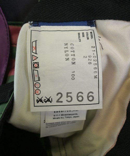 sacai（サカイ）カーゴパンツ 青 サイズ:2(M位) メンズ/2200661837627