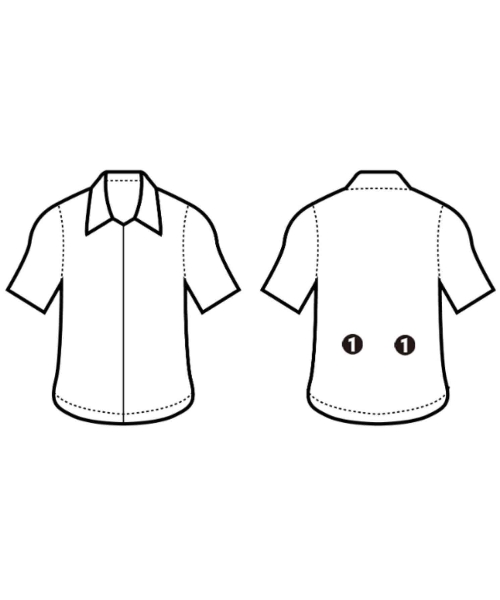 sacai（サカイ）カジュアルシャツ 黒 サイズ:1(S位) メンズ/2200665915116