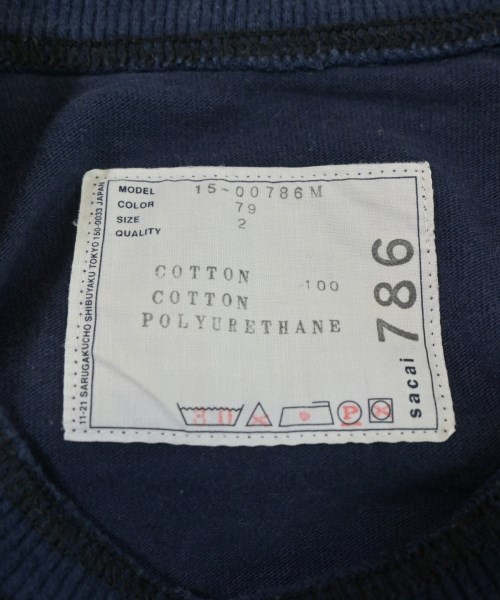 sacai（サカイ）Tシャツ・カットソー 紺 サイズ:2(M位) メンズ/2200663245048