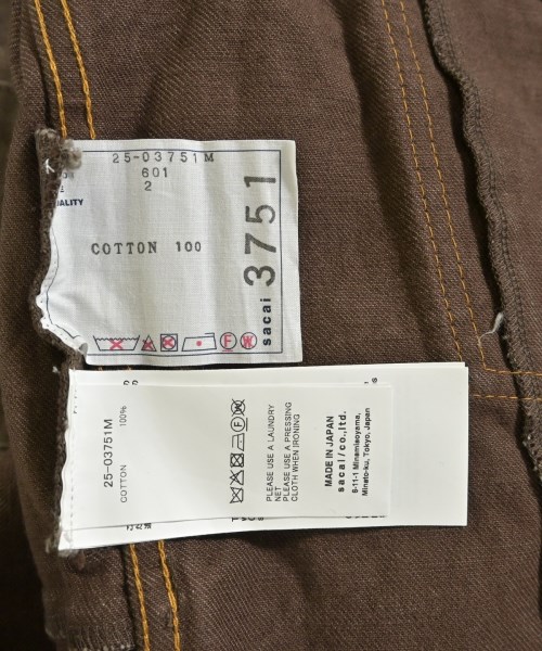 sacai（サカイ）デニムジャケット 茶 サイズ:2(M位) メンズ/2200667267091