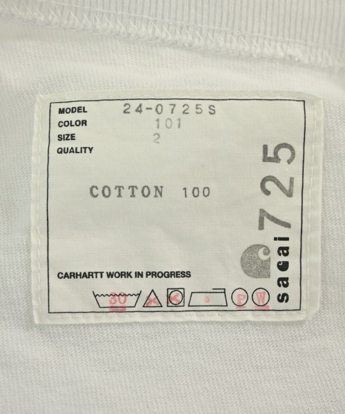 sacai（サカイ）Tシャツ・カットソー 白 サイズ:2(M位) メンズ/2200667947030