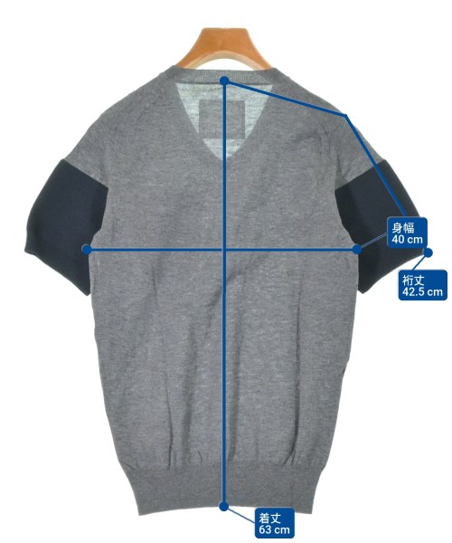 sacai（サカイ）ニット・セーター グレー サイズ:1(S位) メンズ/2200665656132