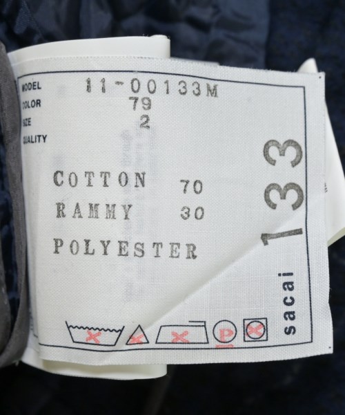 sacai（サカイ）ショートパンツ 紺 サイズ:2(M位) メンズ/2200668758109