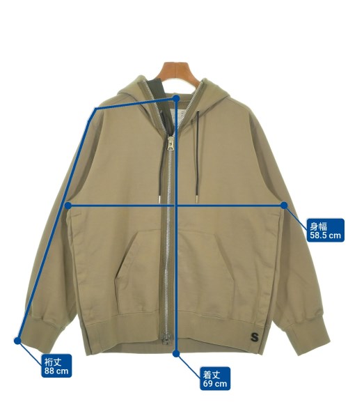 sacai（サカイ）パーカー カーキ サイズ:2(M位) メンズ/2200669121032