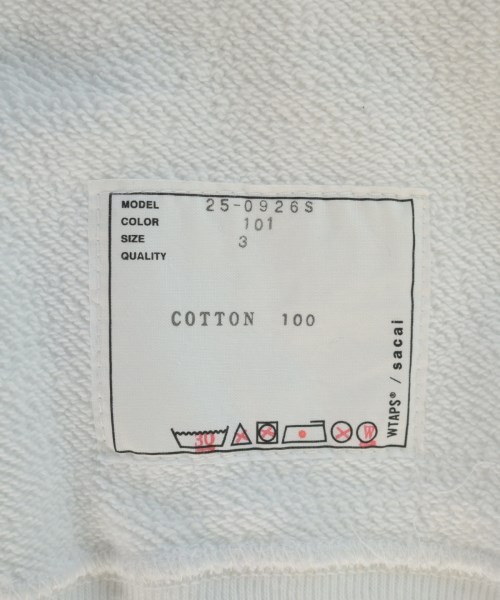 sacai（サカイ）スウェット 白 サイズ:-(XL位) メンズ/2200669823059