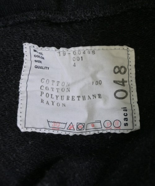 sacai（サカイ）パーカー 黒 サイズ:4(XL位) メンズ/2200666952066