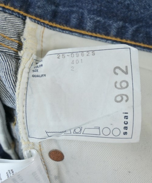 sacai（サカイ）デニムパンツ 青 サイズ:2(M位) メンズ/2200670478026