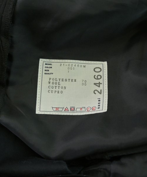 sacai（サカイ）スラックス 黒 サイズ:1(S位) メンズ/2200671242176