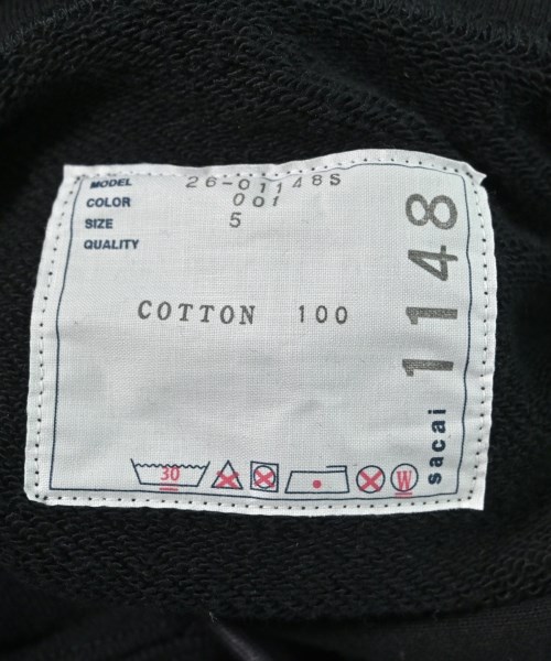 sacai（サカイ）パーカー 黒 サイズ:5(XXL位) メンズ/2200671626013
