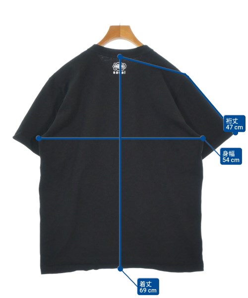 sacai（サカイ）Tシャツ・カットソー 黒 サイズ:5(XXL位) メンズ/2200671919191