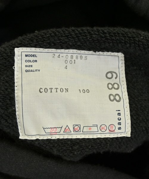 sacai（サカイ）パーカー 黒 サイズ:4(XL位) メンズ/2200729485043