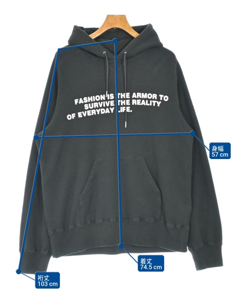 sacai（サカイ）パーカー 黒 サイズ:4(XL位) メンズ/2200729485043