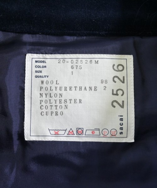 sacai（サカイ）その他 黒 サイズ:1(S位) メンズ/2200725056018