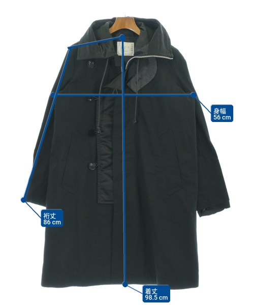 sacai（サカイ）モッズコート 黒 サイズ:1(S位) メンズ/2200730259015
