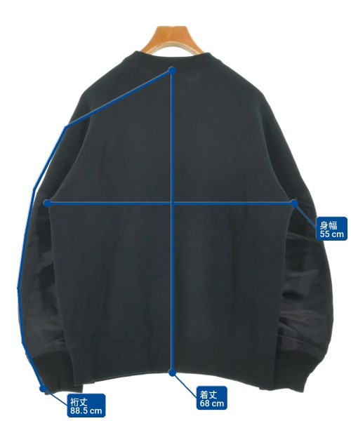 sacai（サカイ）スウェット 黒 サイズ:2(M位) メンズ/2200730633020
