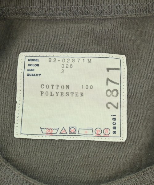 sacai（サカイ）Tシャツ・カットソー グレー サイズ:2(M位) メンズ/2200731336050