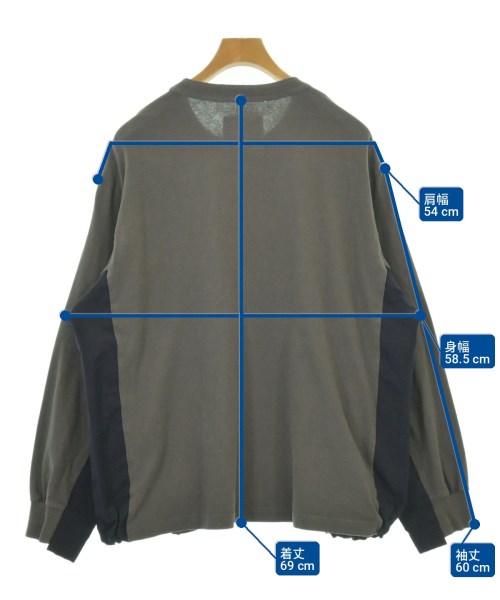 sacai（サカイ）Tシャツ・カットソー グレー サイズ:2(M位) メンズ/2200731336050