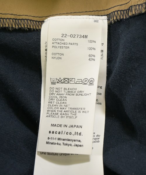 sacai（サカイ）Tシャツ・カットソー 紺 サイズ:2(M位) メンズ/2200731336067