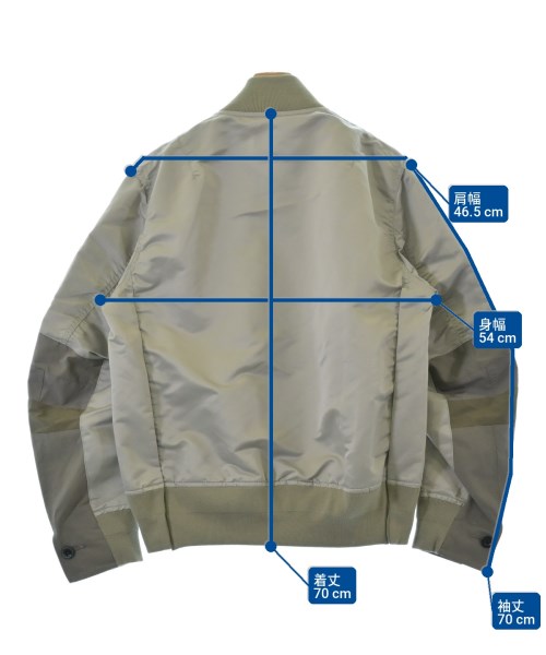 sacai（サカイ）ミリタリーブルゾン グレー サイズ:1(S位) メンズ/2200731099078