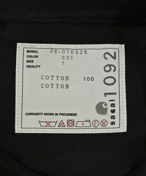 sacai（サカイ）Tシャツ・カットソー 黒 サイズ:1(S位) メンズ/2200731959037