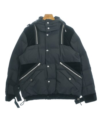 Sacai ダウンベスト レース 切替 ドッキング /2 sacai（サカイ）ダウンジャケット/ダウンベスト 紺 サイズ:1(S位
