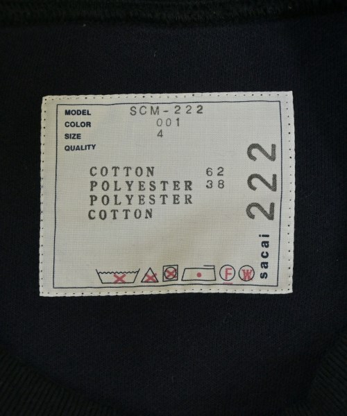 sacai（サカイ）スウェット 黒 サイズ:4(XL位) メンズ/2200732074012