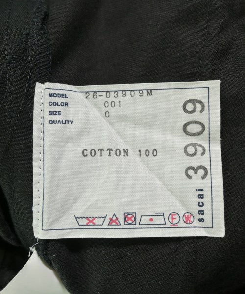 sacai（サカイ）その他 黒 サイズ:0(XS位) メンズ/2200732743093