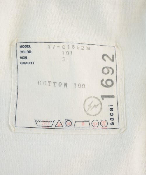 sacai（サカイ）Tシャツ・カットソー 白 サイズ:-(L位) メンズ/2200736126151