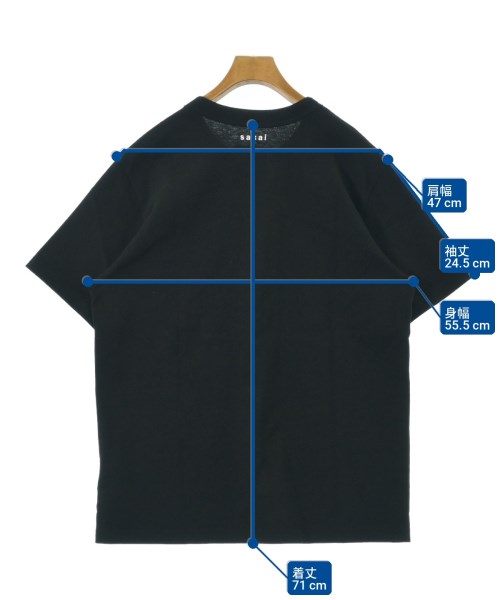 sacai（サカイ）Tシャツ・カットソー 黒 サイズ:4(XL位) メンズ/2200736168021
