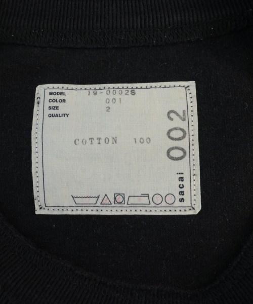sacai（サカイ）Tシャツ・カットソー 黒 サイズ:2(M位) メンズ/2200736413022