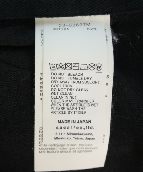 sacai（サカイ）Tシャツ・カットソー 黒 サイズ:3(L位) メンズ/2200736413039